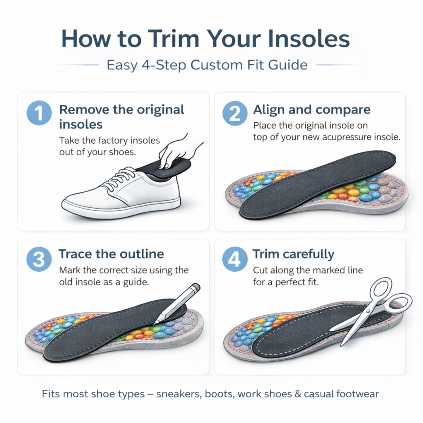 MagnaStep Pro™ – Magnetic Acupressure Massage Insoles