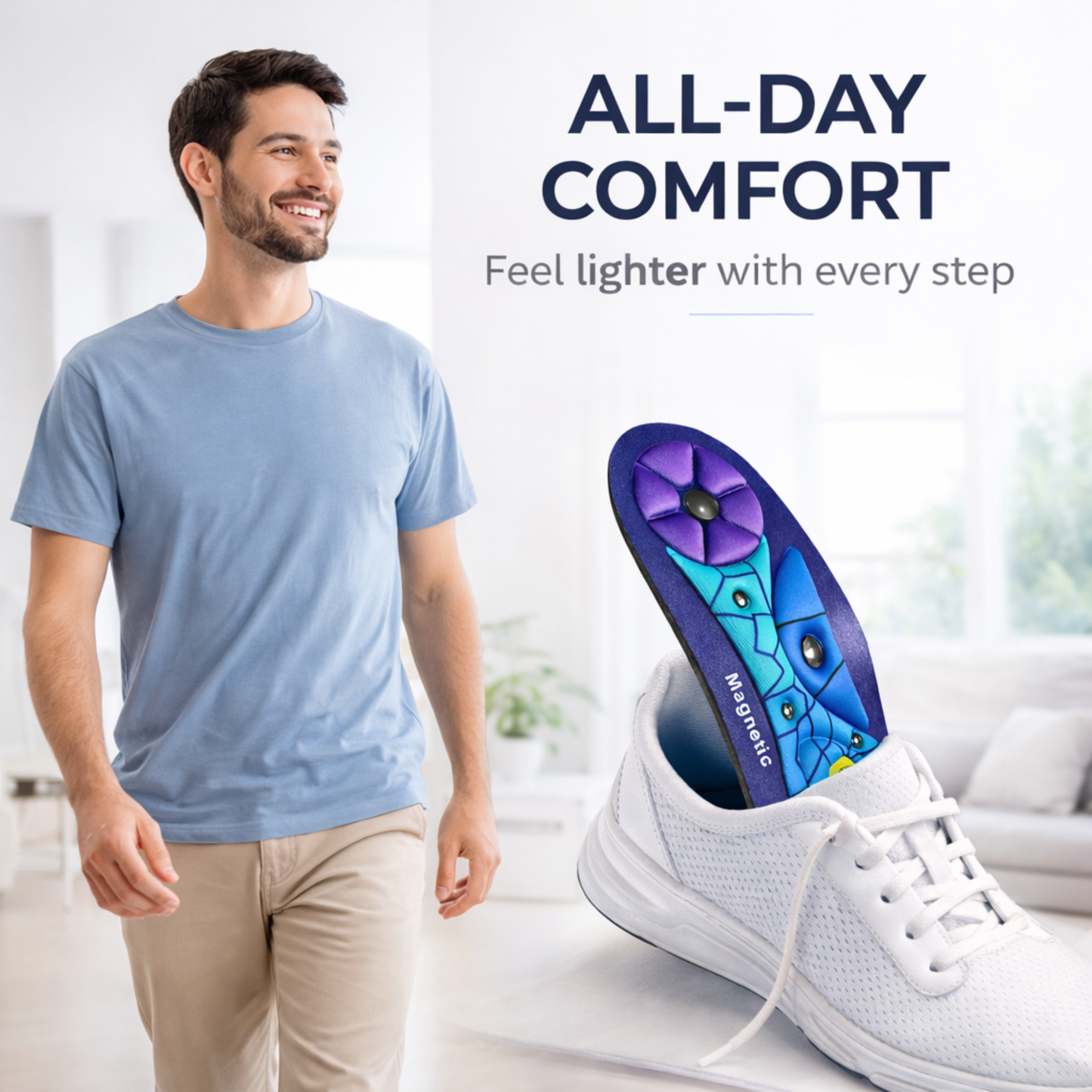MagnaStep Pro™ – Magnetic Acupressure Massage Insoles